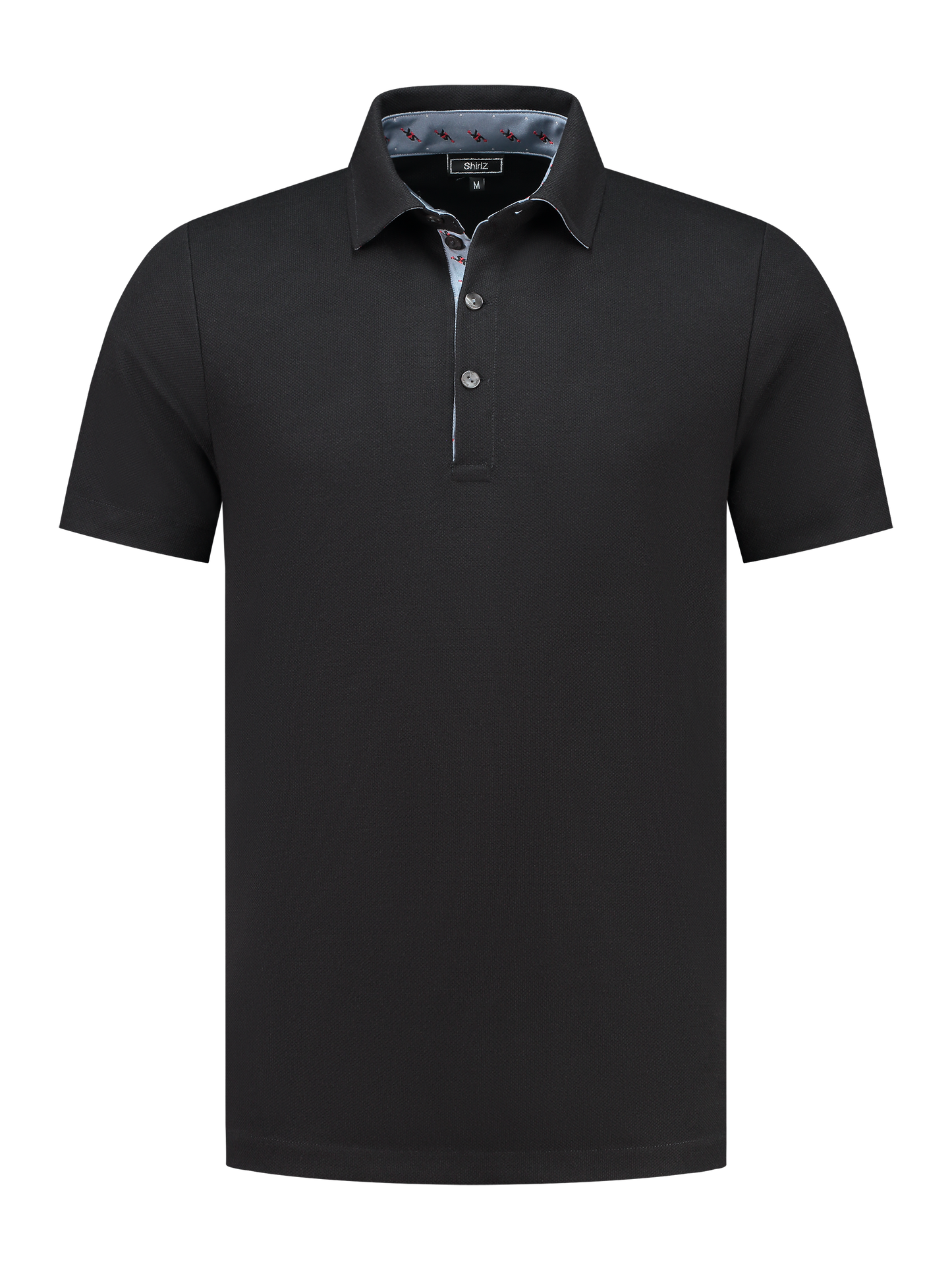 Representatieve polo met logostof -zwart