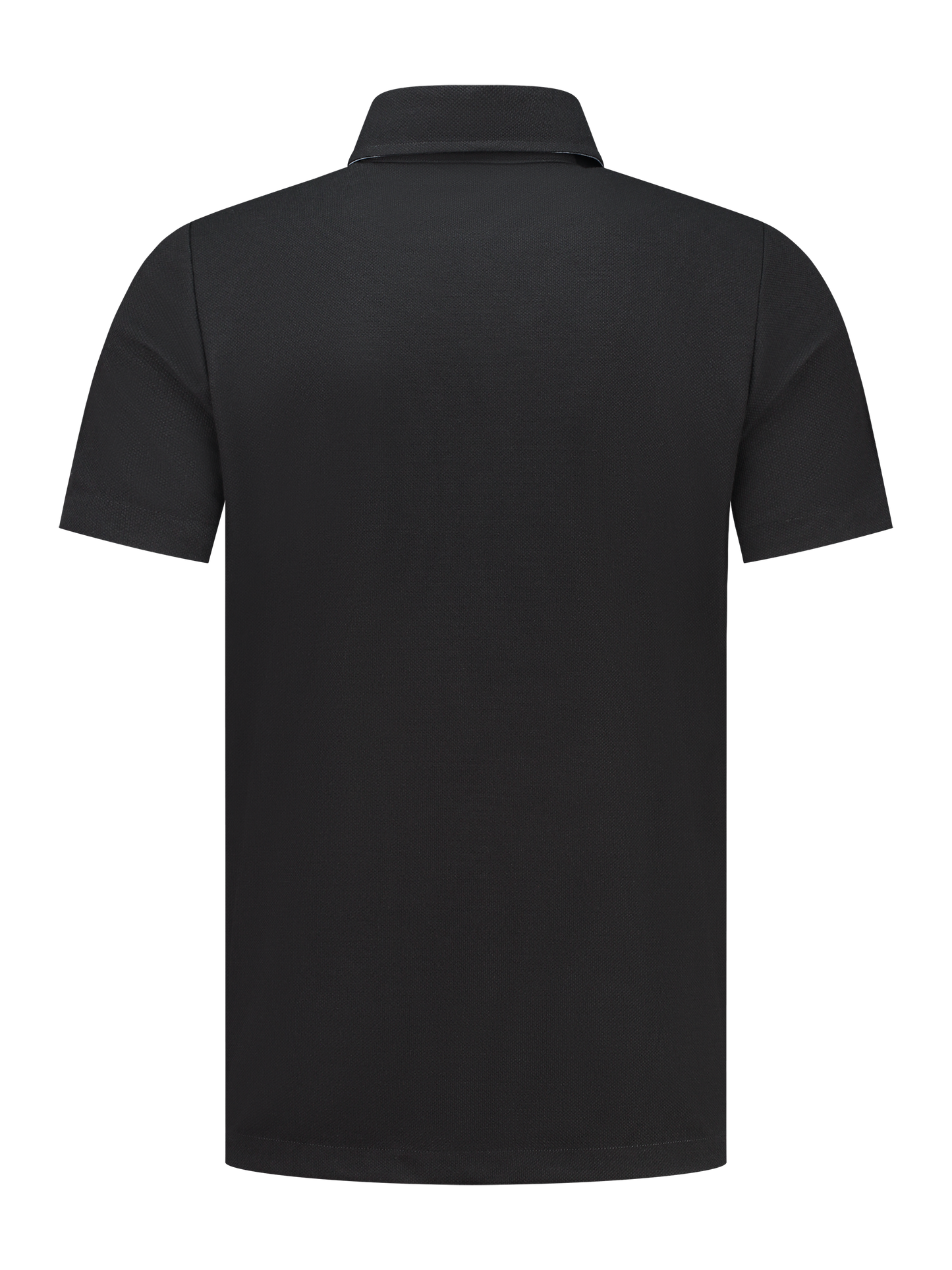 Representatieve polo met logostof -zwart