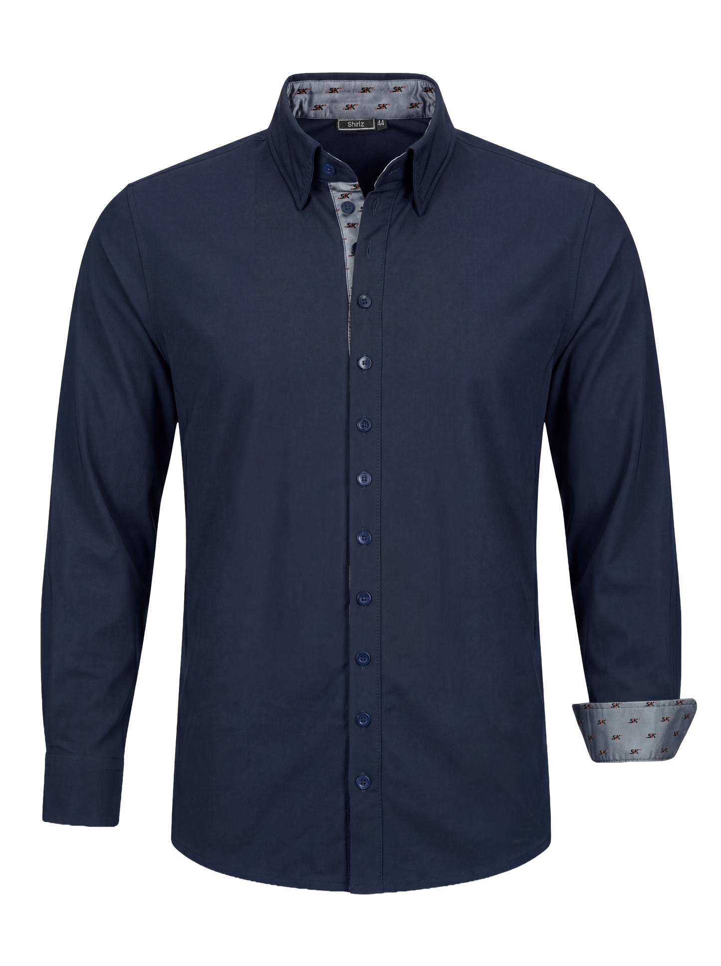 Heren travel overhemd – navy