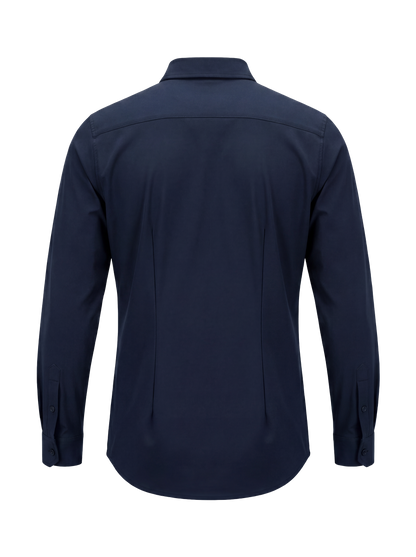 Heren travel overhemd – navy