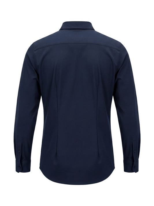 Heren travel overhemd – navy