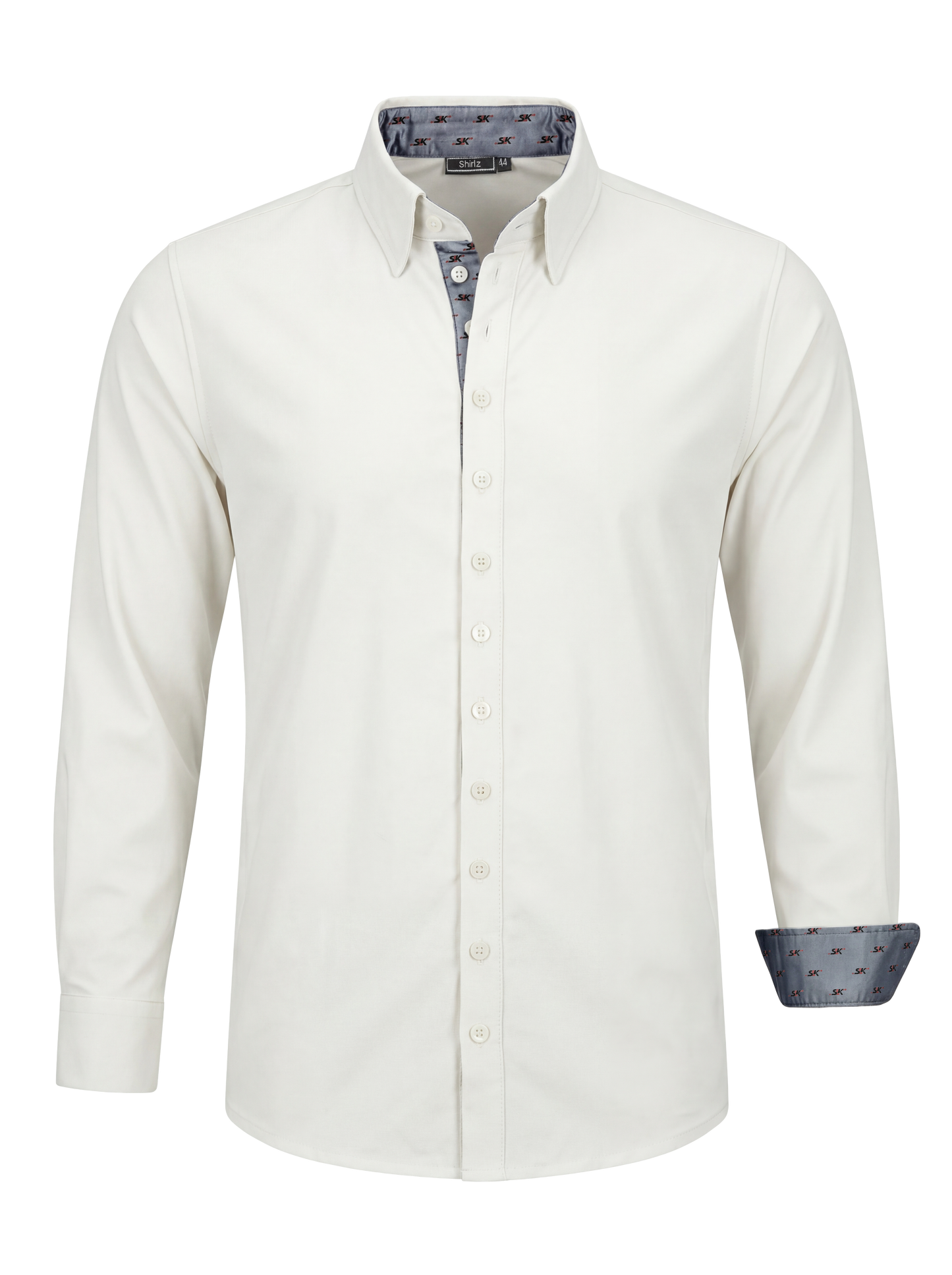 Heren travel overhemd – offwhite