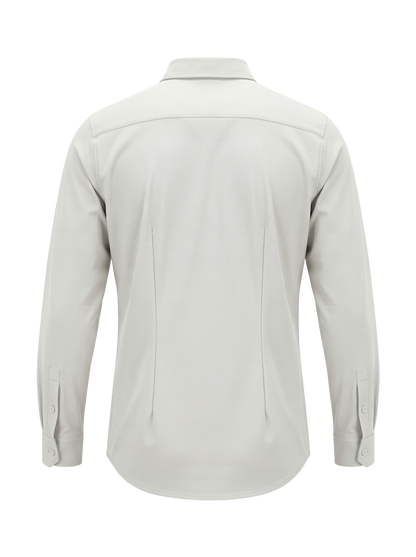 Heren travel overhemd – offwhite