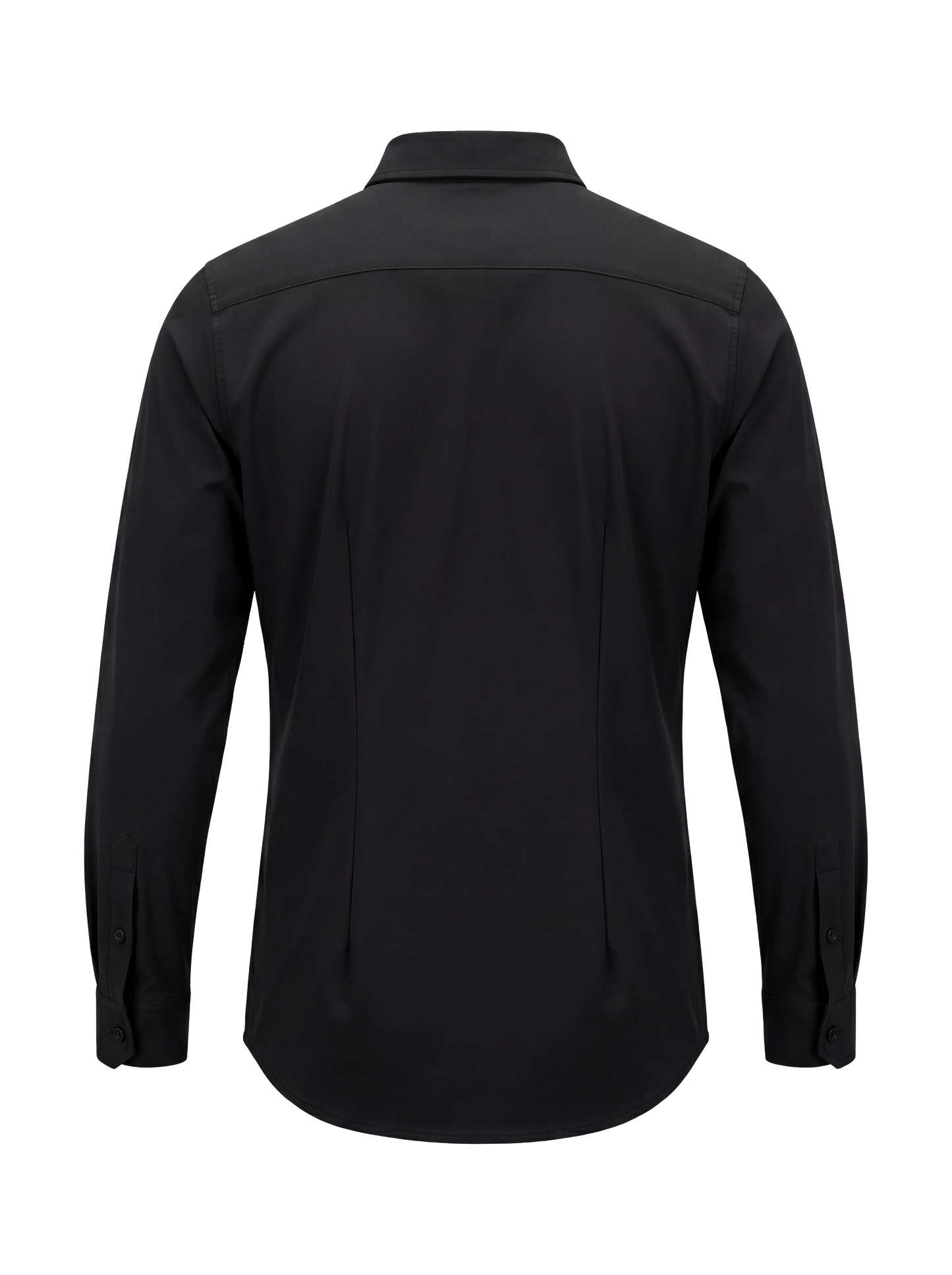 Heren travel overhemd – zwart