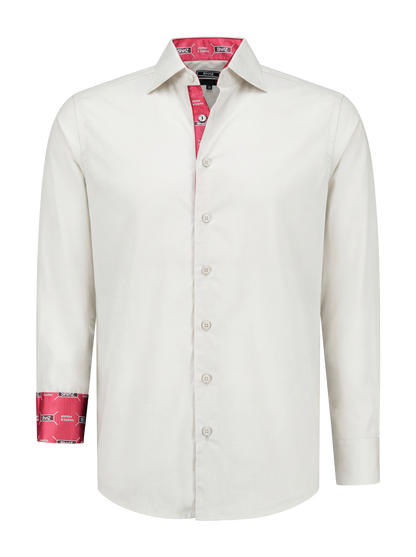 Herenoverhemd – offwhite