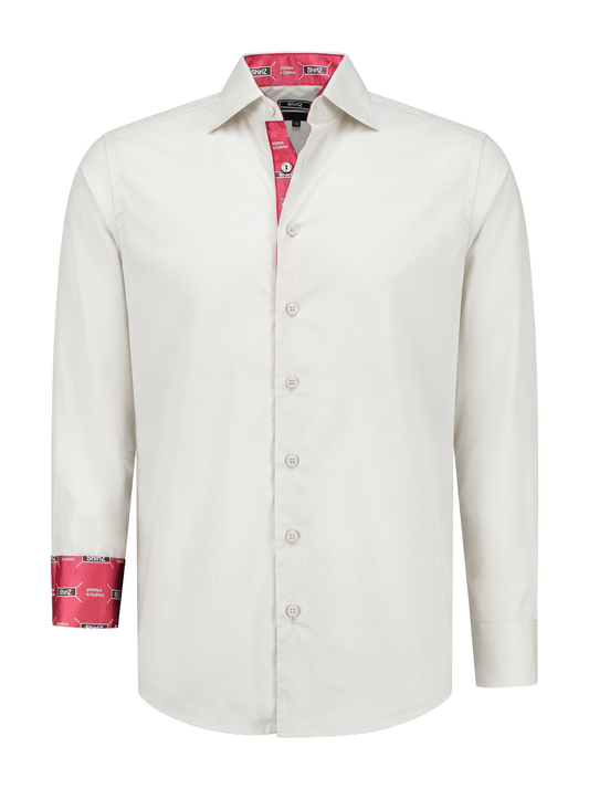 Herenoverhemd – offwhite