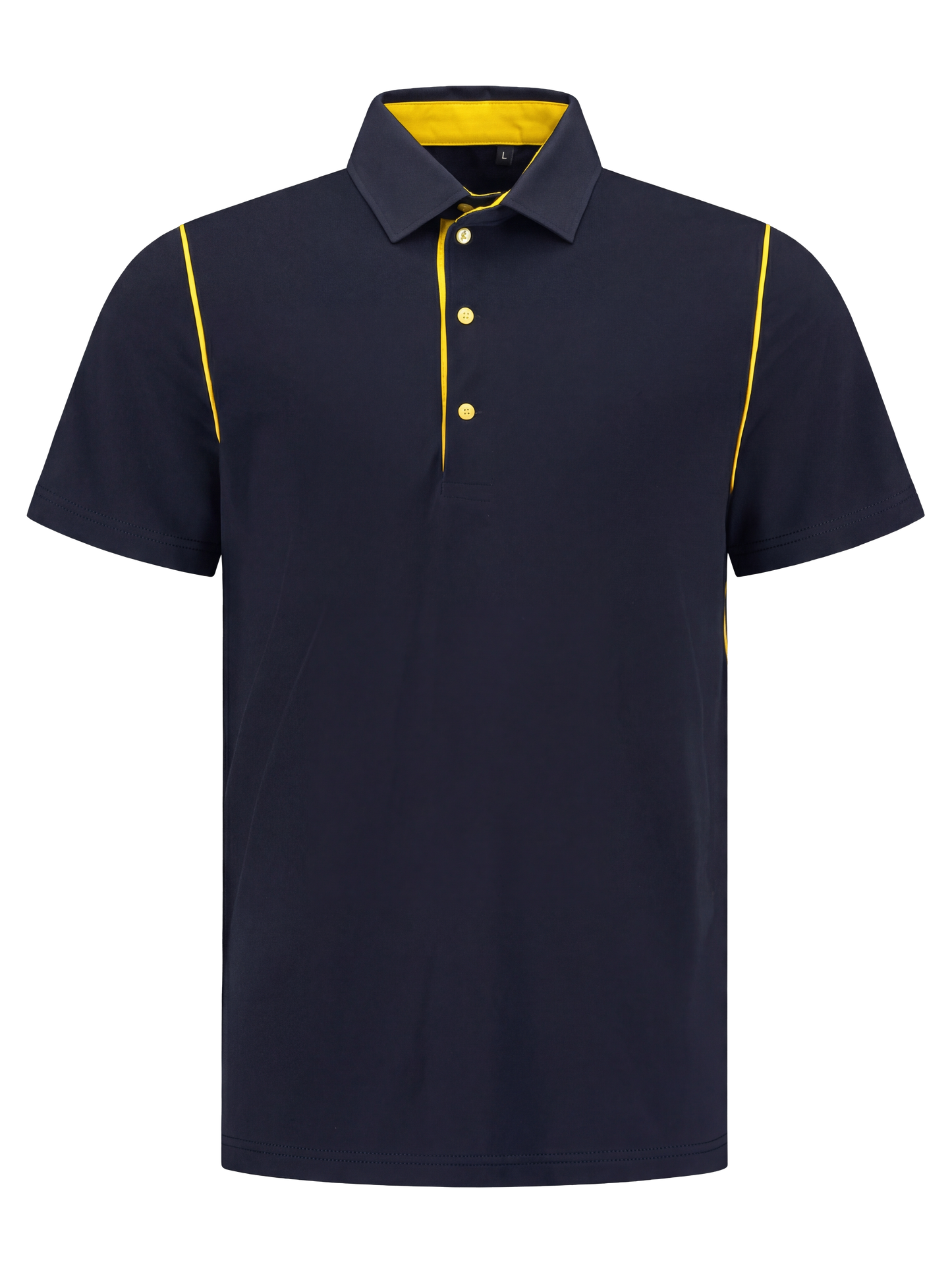 Werkpolo- navy/geel