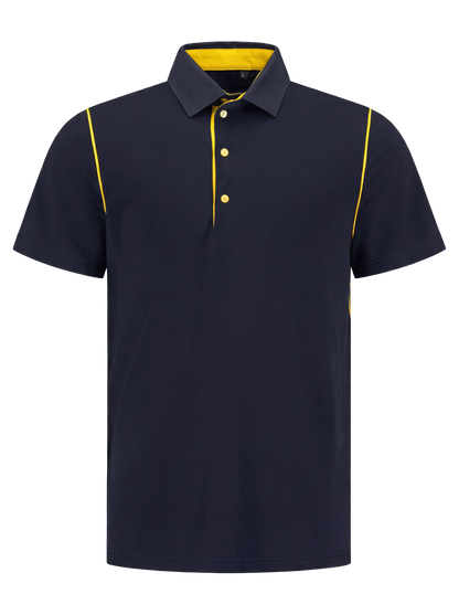 Werkpolo- navy/geel