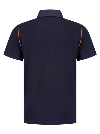 Werkpolo- navy/oranje
