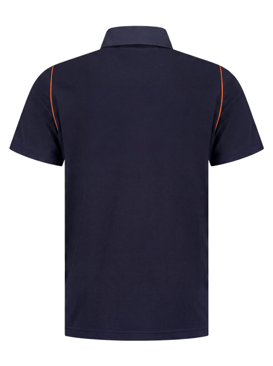Werkpolo- navy/oranje