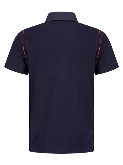 Werkpolo- navy/rood