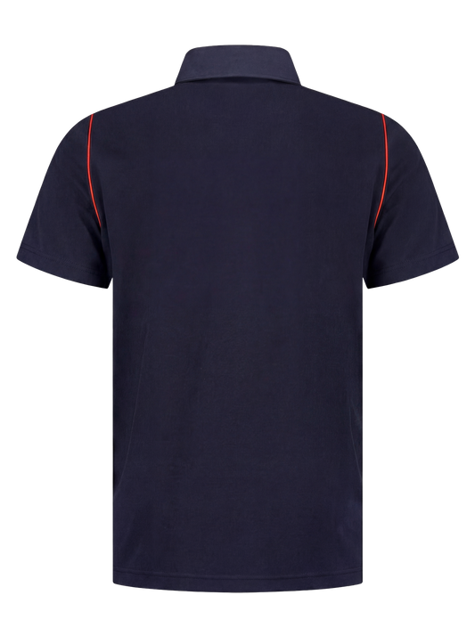 Werkpolo- navy/rood