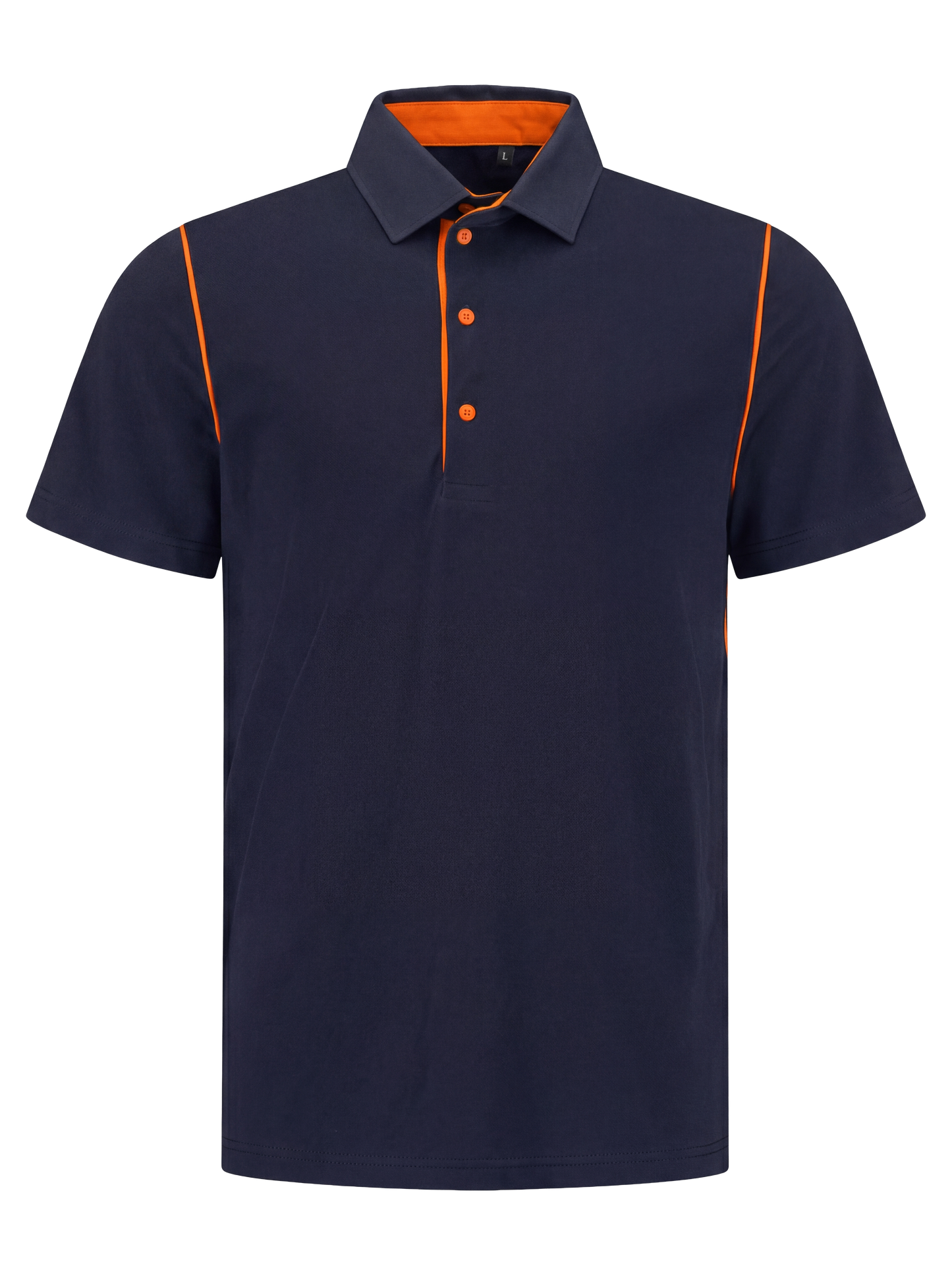 Werkpolo- navy/oranje