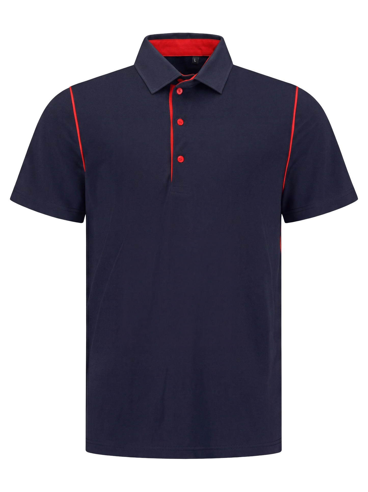Werkpolo- navy/rood