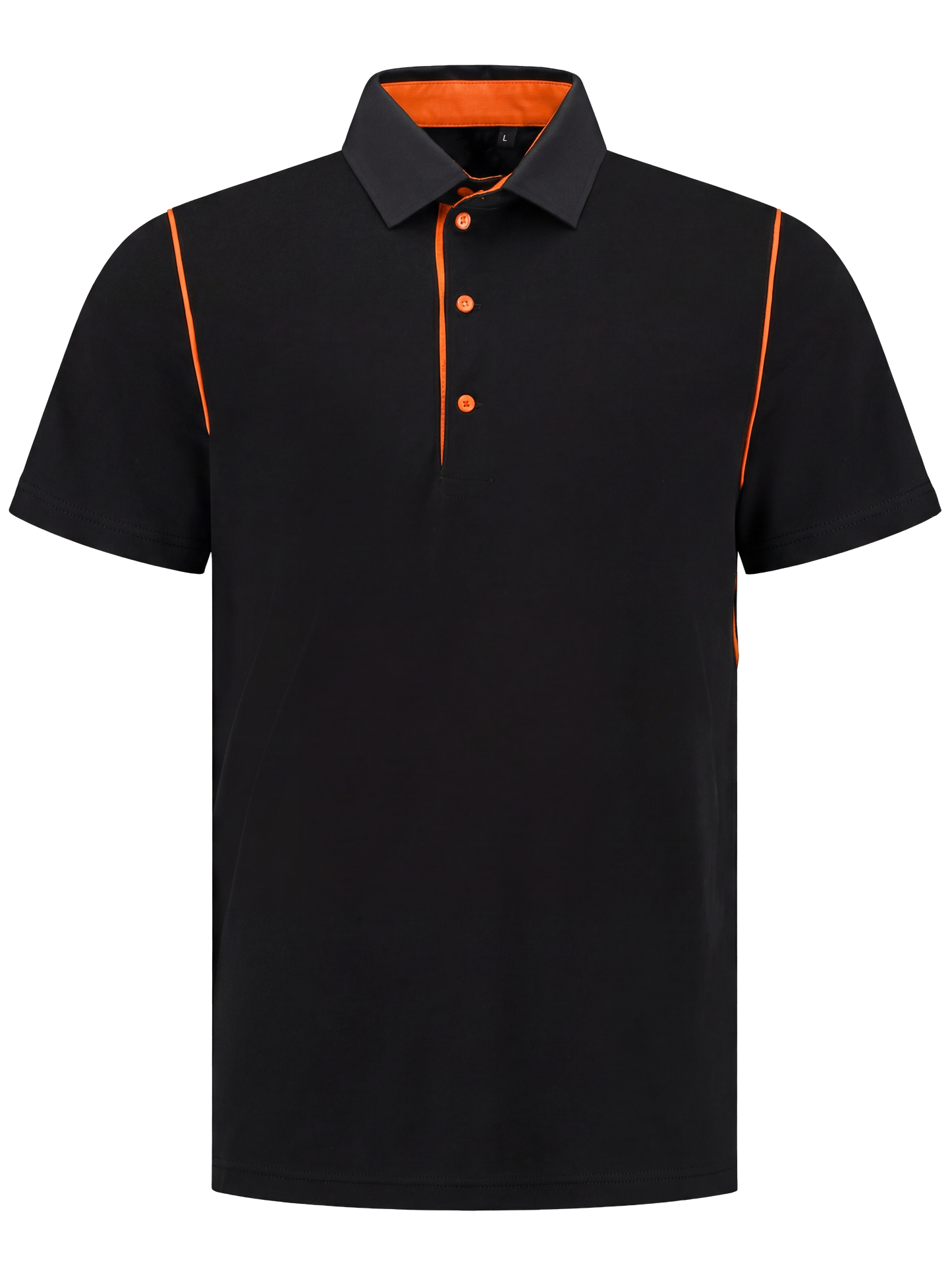 Werkpolo- zwart/oranje