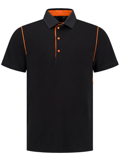 Werkpolo- zwart/oranje