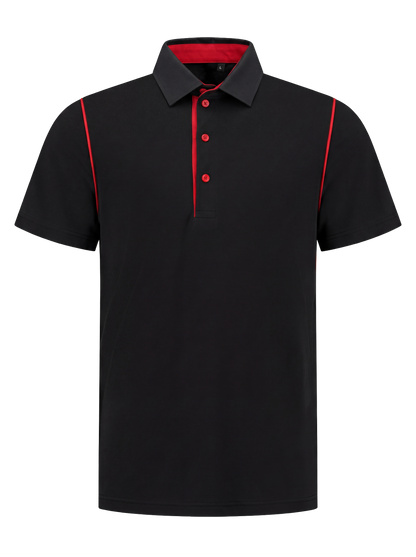 Werkpolo- zwart/rood
