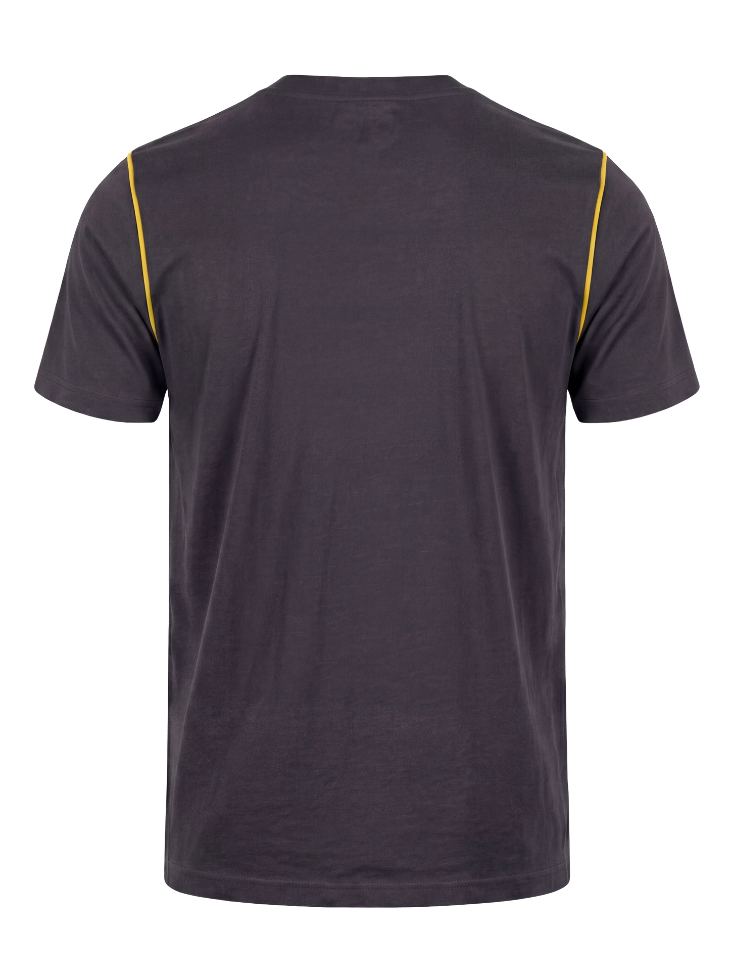Werk T-shirt- antraciet/geel