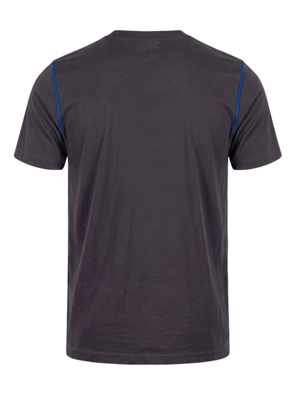 Werk T-shirt- antraciet/kobalt