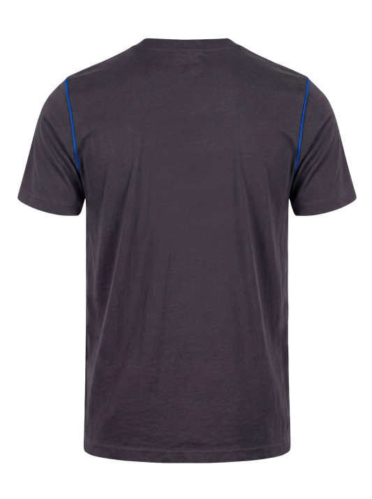 Werk T-shirt- antraciet/kobalt