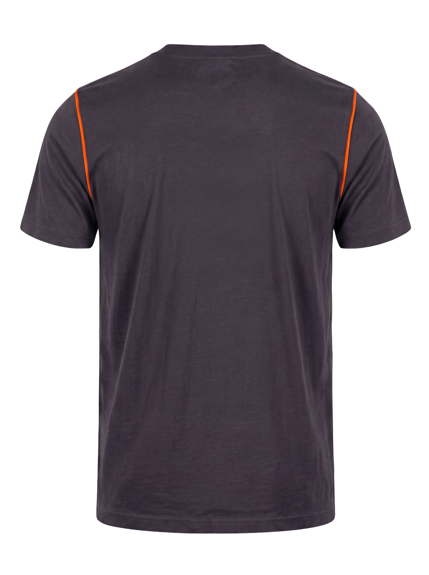 Werk T-shirt- antraciet/oranje