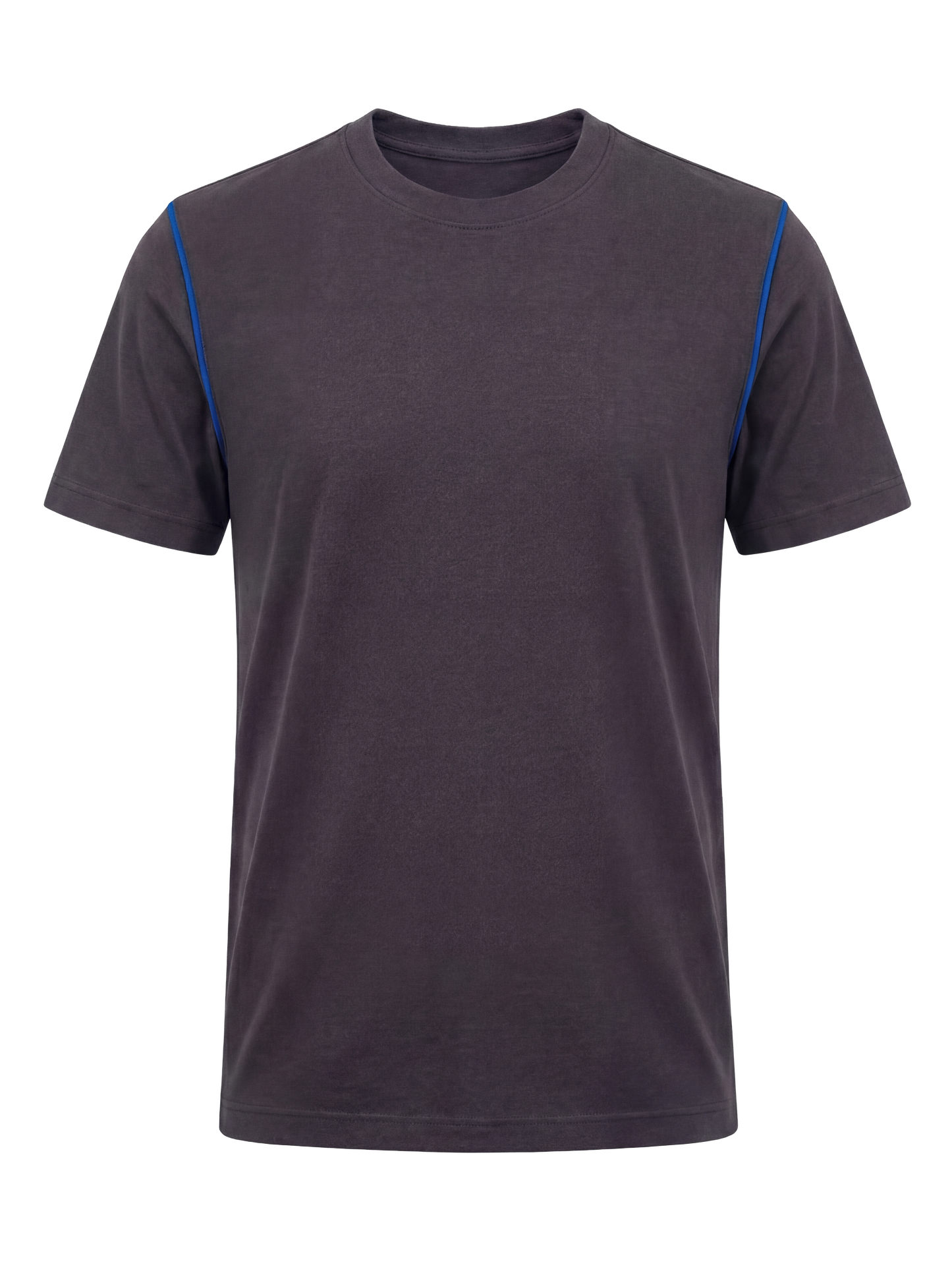Werk T-shirt- antraciet/kobalt