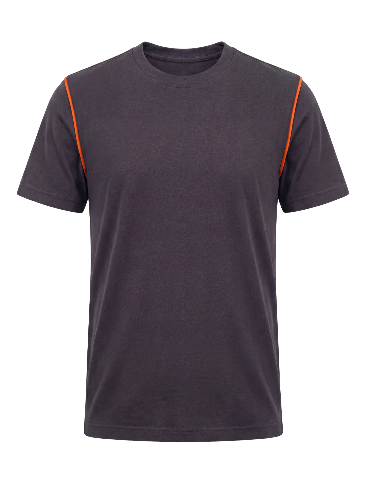 Werk T-shirt- antraciet/oranje