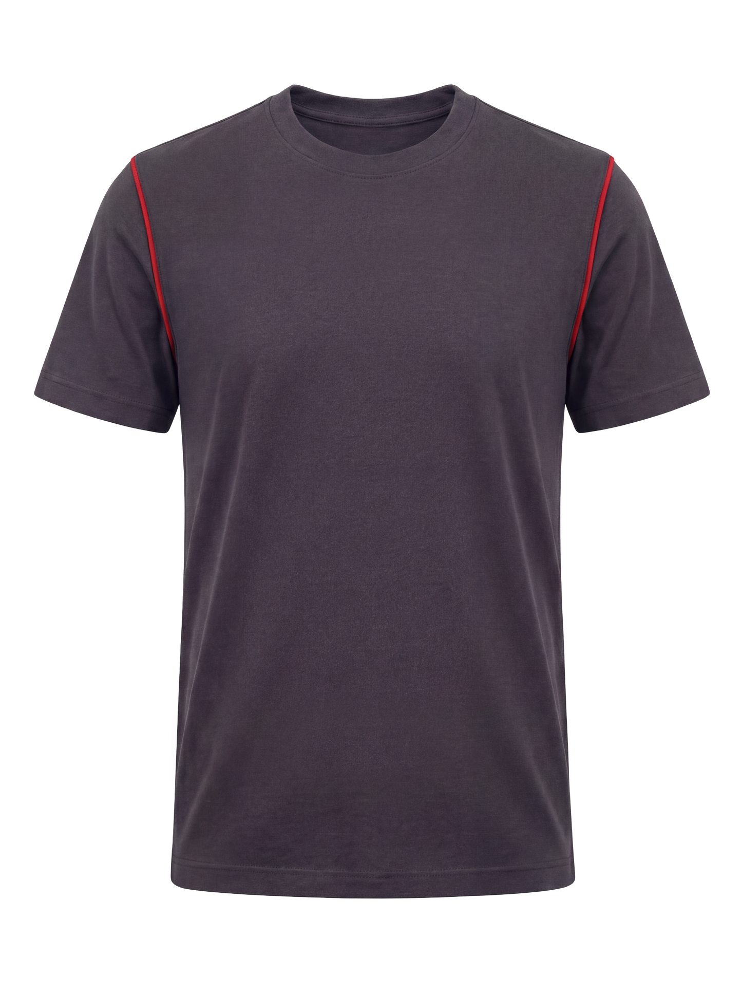Werk T-shirt- antraciet/rood