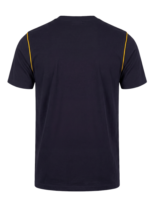 Werk T-shirt- navy/geel