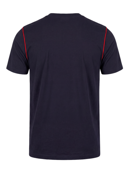 Werk T-shirt- navy/rood