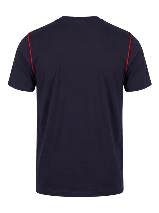 Werk T-shirt- navy/rood