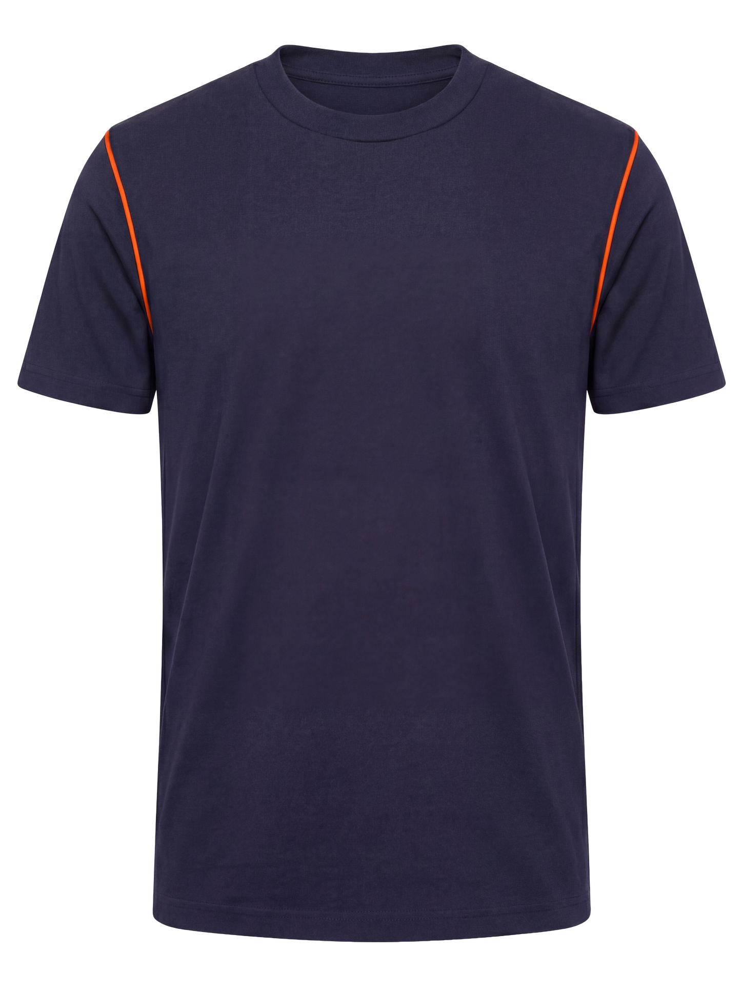 Werk T-shirt- navy/oranje