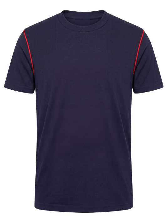 Werk T-shirt- navy/rood