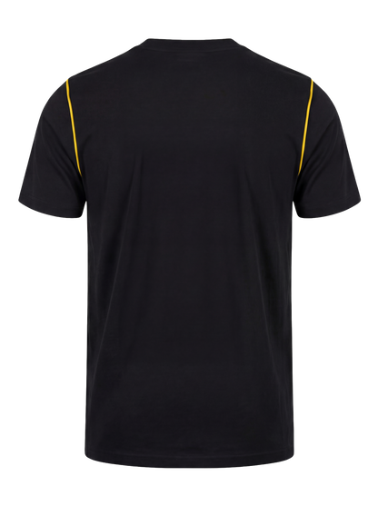 Werk T-shirt- zwart/geel