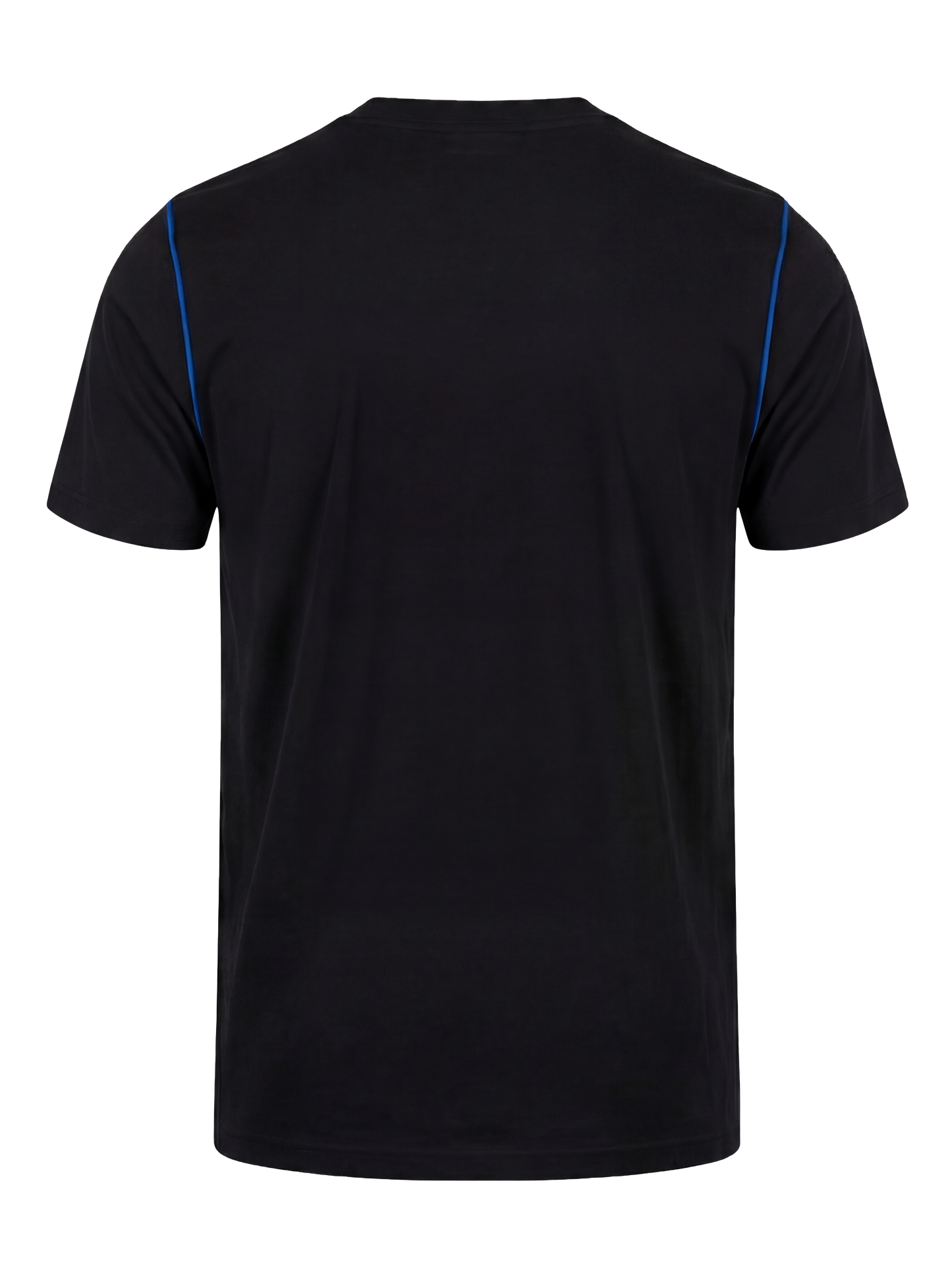 Werk T-shirt- zwart/kobalt