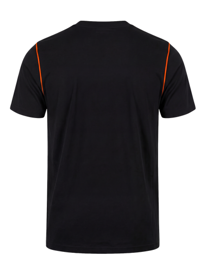 Werk T-shirt- zwart/oranje
