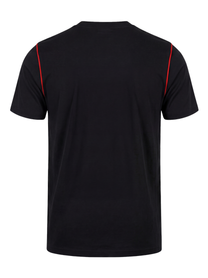 Werk T-shirt- zwart/rood