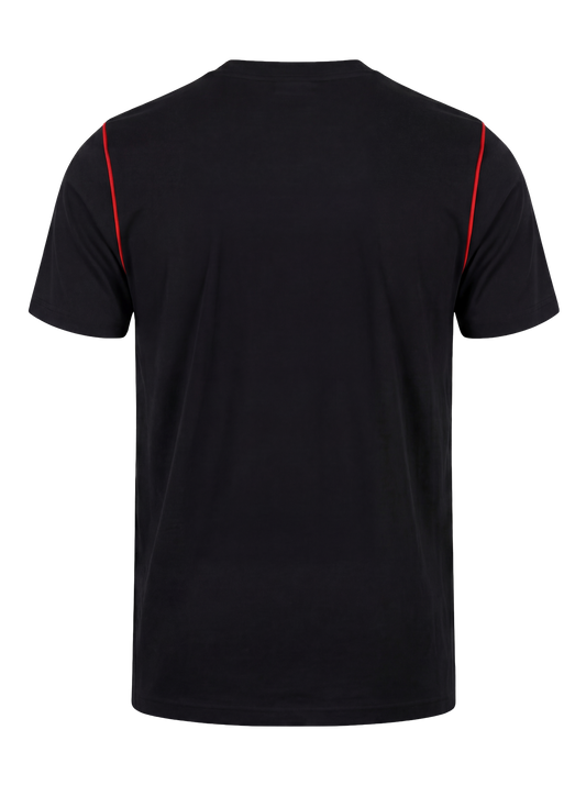 Werk T-shirt- zwart/rood