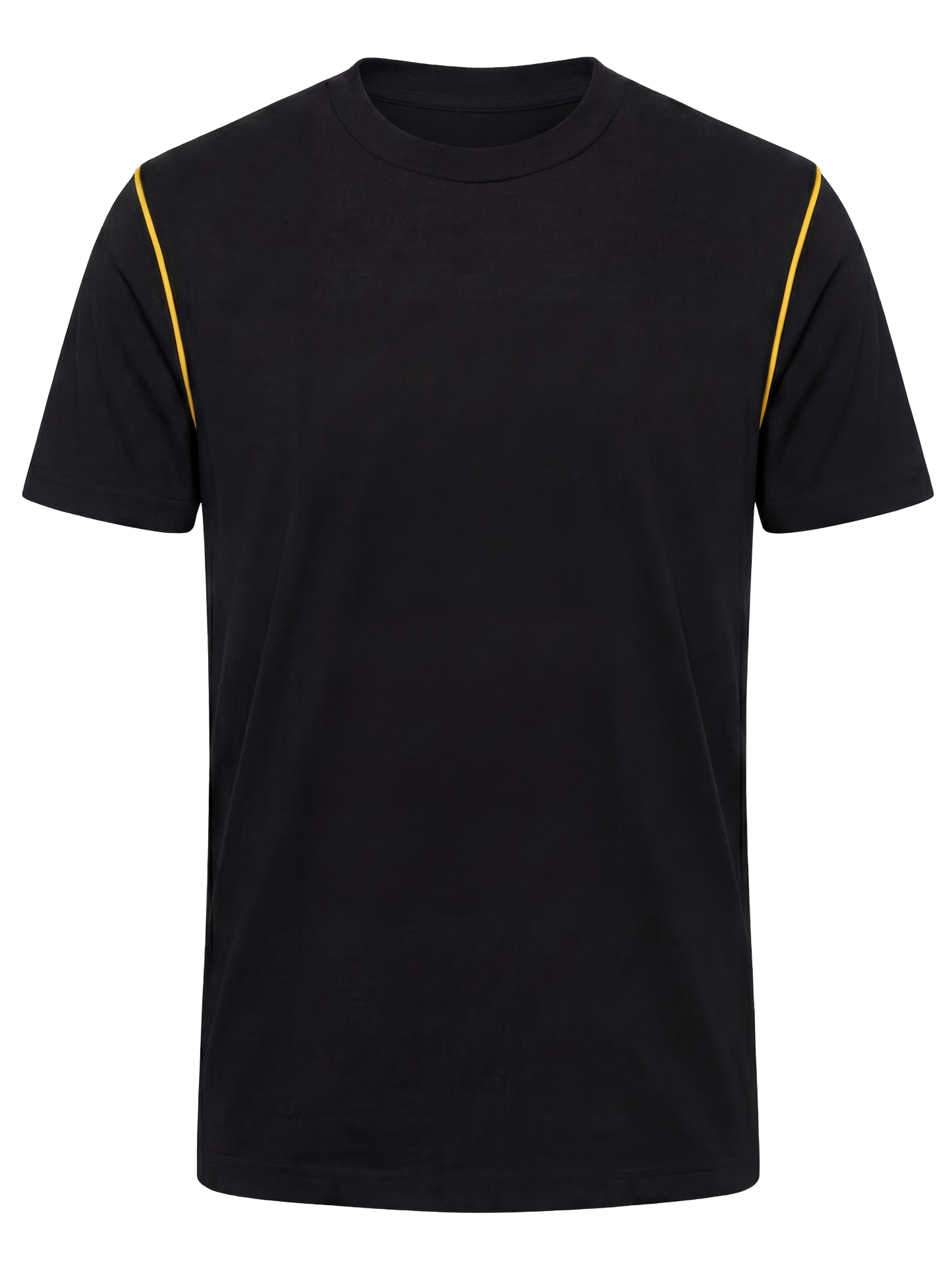 Werk T-shirt- zwart/geel