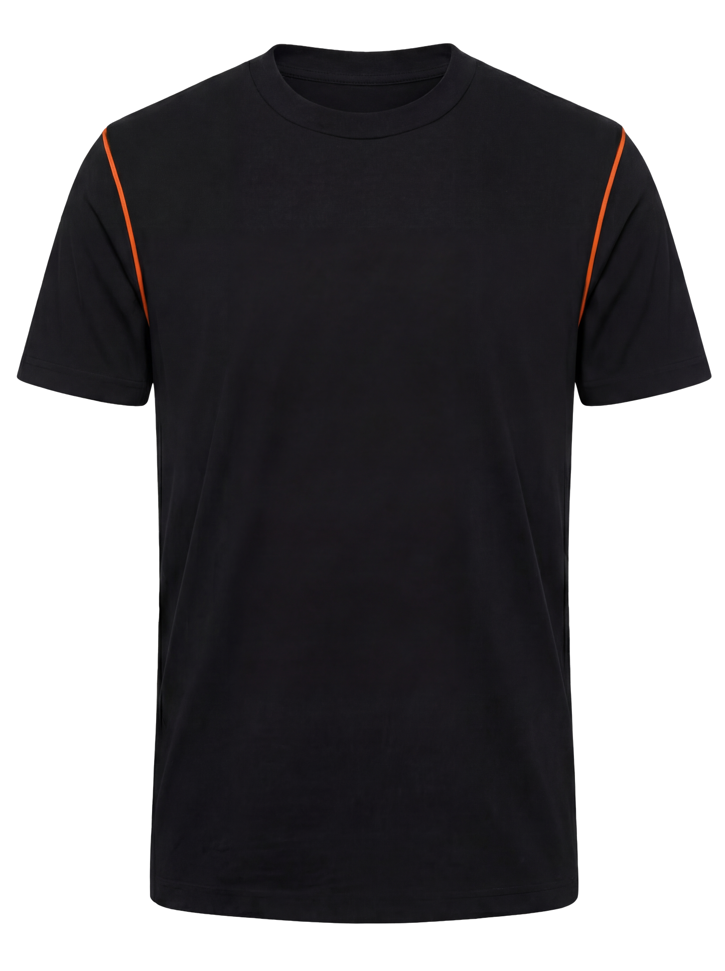 Werk T-shirt- zwart/oranje