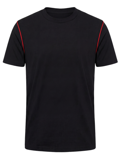 Werk T-shirt- zwart/rood