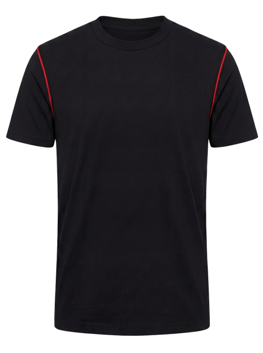 Werk T-shirt- zwart/rood