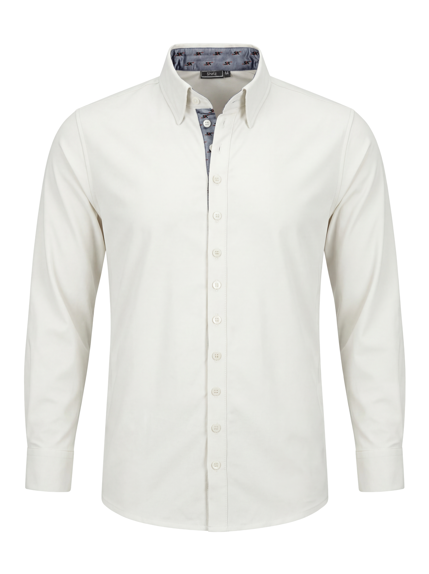 Heren travel overhemd – offwhite