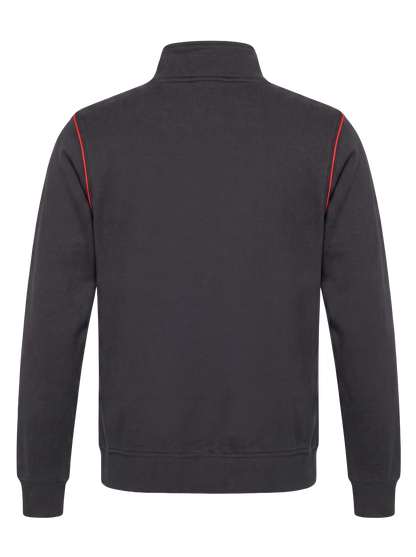 Werkvest antraciet/rood