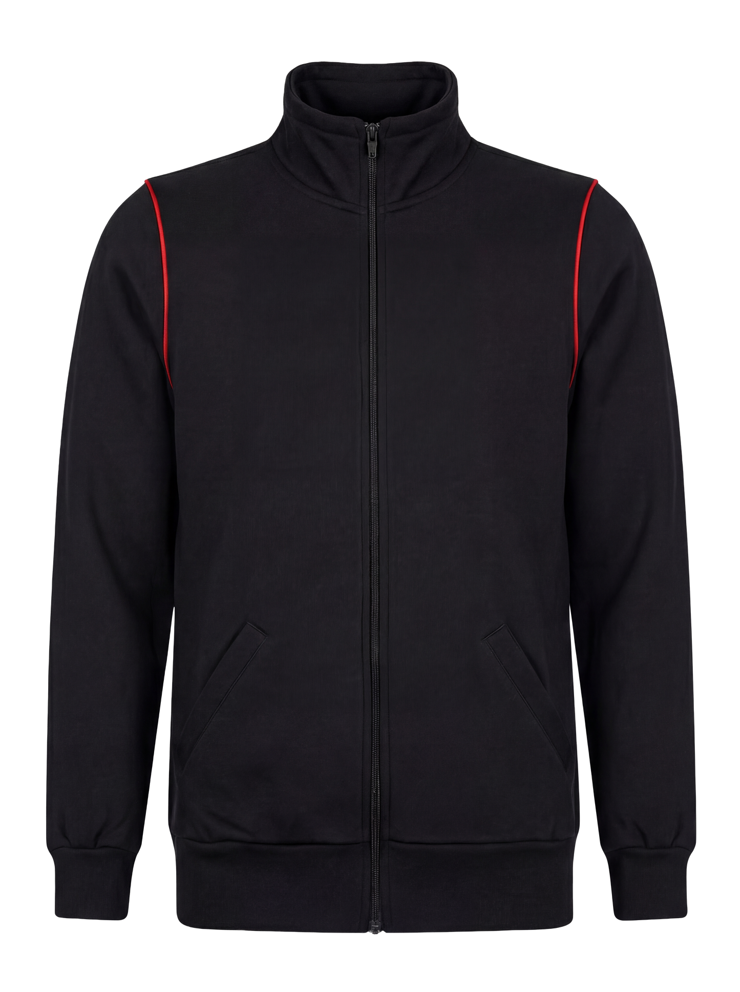 Werkvest zwart/rood