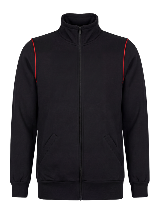 Werkvest zwart/rood