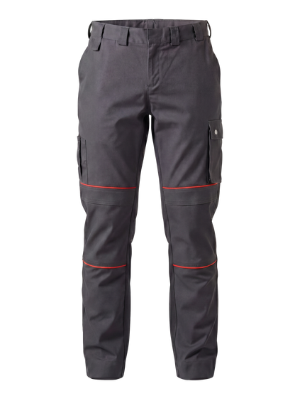 Werkbroek antraciet/rood