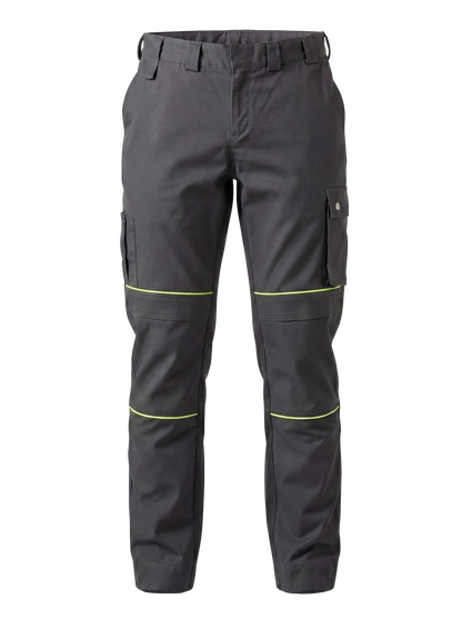 Werkbroek antraciet/geel