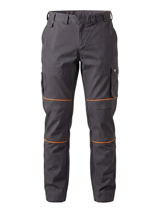 Werkbroek antraciet/oranje