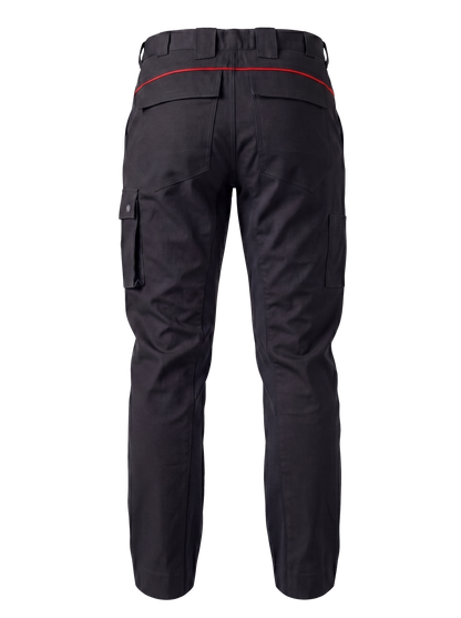 Werkbroek zwart/rood